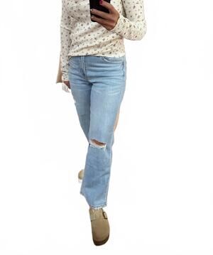 NEW FLYING MONKEY high rise wide leg jeans in denim